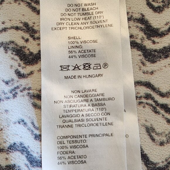 NWOT Nanushka Solice printed midi faux wrap viscose long skirt Sz S - Picture 9 of 11